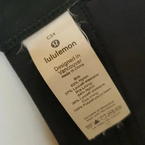 Lululemon Fine Form Bra Lacescape Spanish Rose and Black Size 34C - Picture 9 of 9